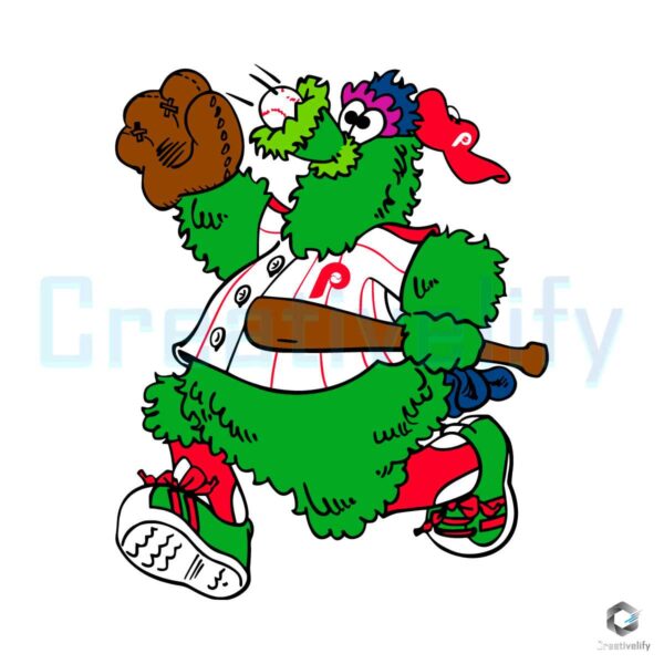 Philadelphia Phillies Phanatic Baseball Mascot SVG