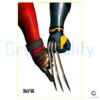 Deadpool And Wolverine Hold Hand PNG File