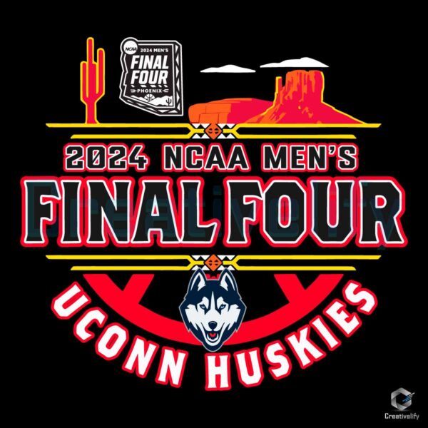 Uconn Huskies Final Four Basketball 2024 SVG