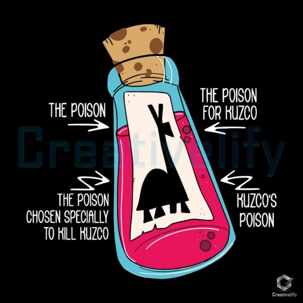 The Poison For Kuzco Disney Cartoon SVG File