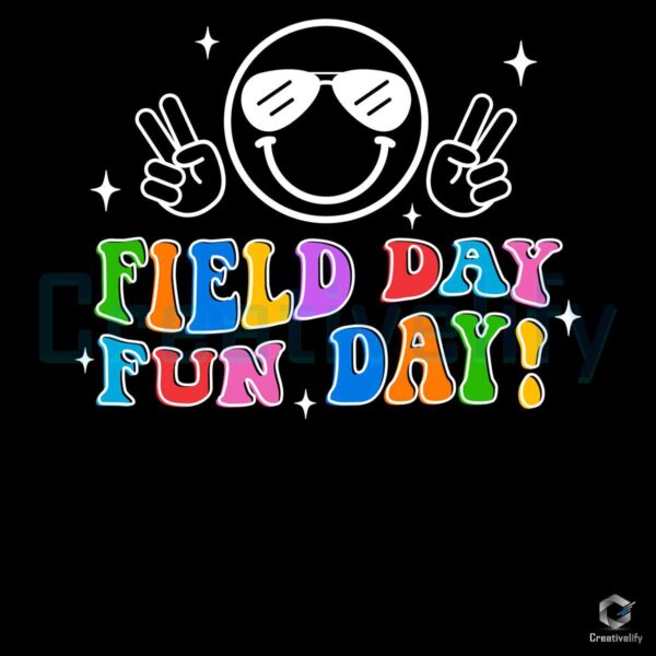 Field Day Fun Day 2024 Smile Face PNG File