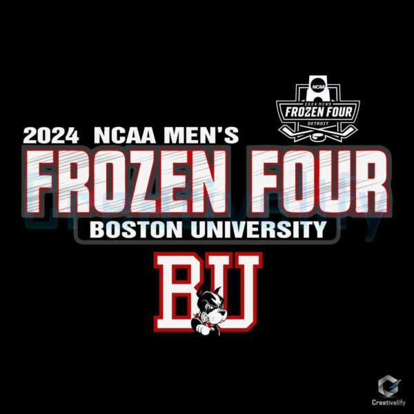 Boston University 2024 Frozen Four Hockey SVG
