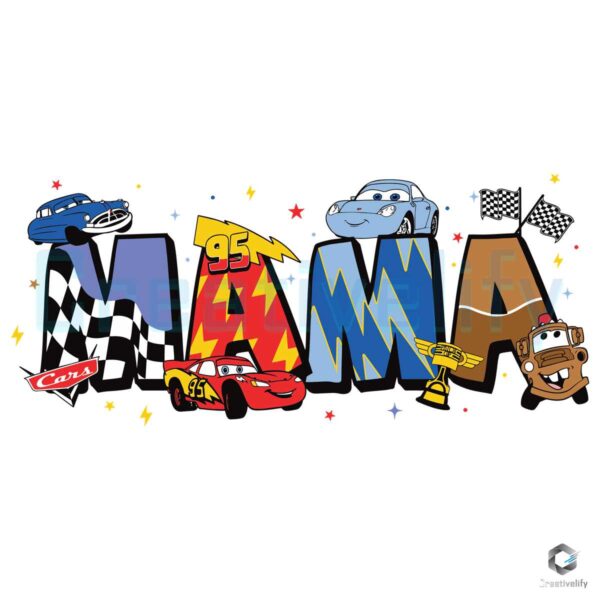 Pixar Car Mama Disney Movie SVG File