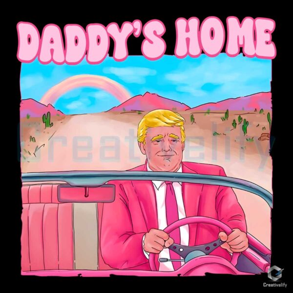 Pink Daddys Home Donald Trump PNG File