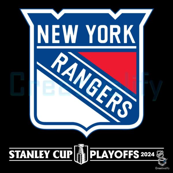 New York Rangers Stanley Cup Playoffs 2024 SVG