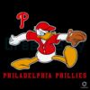 Donald Duck Philadelphia Phillies Baseball SVG