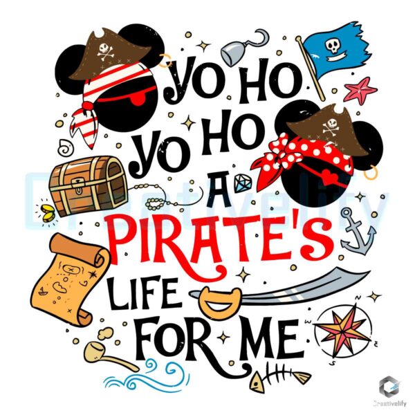 A Pirates Life For Me Mickey Caribbean SVG