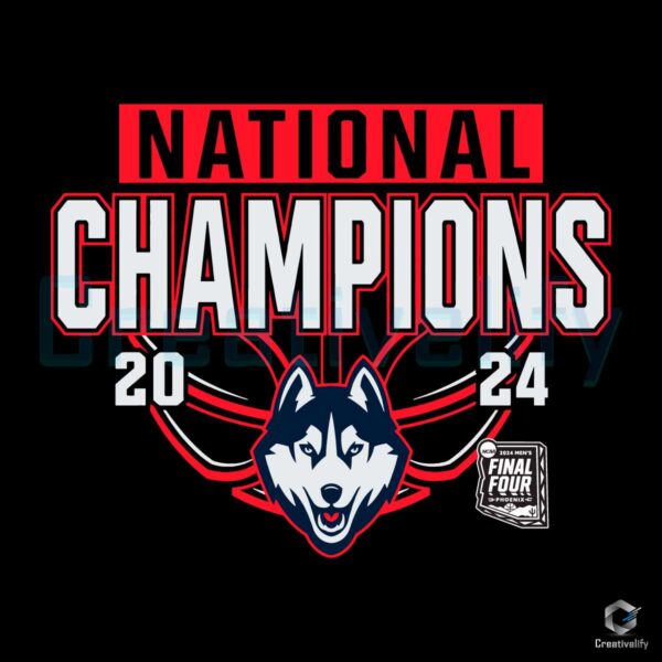 UConn NCAA National Champions 2024 SVG