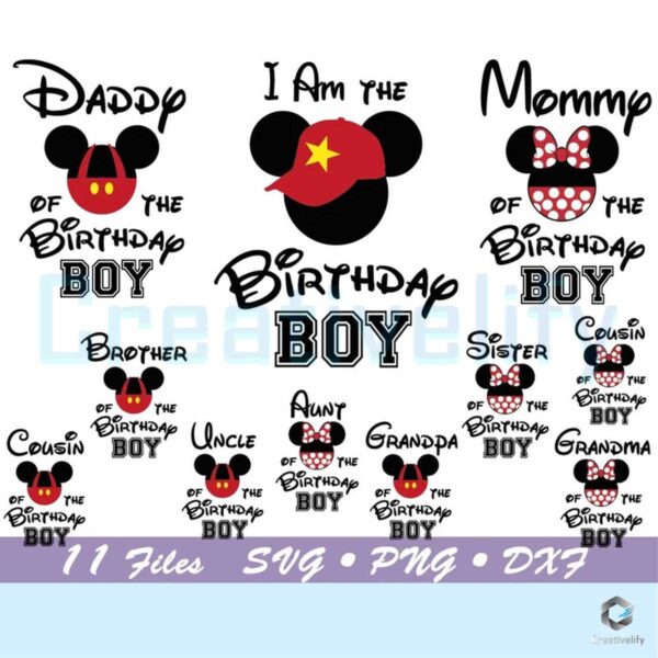 Free Disney Birthday Boy Svg Bundle