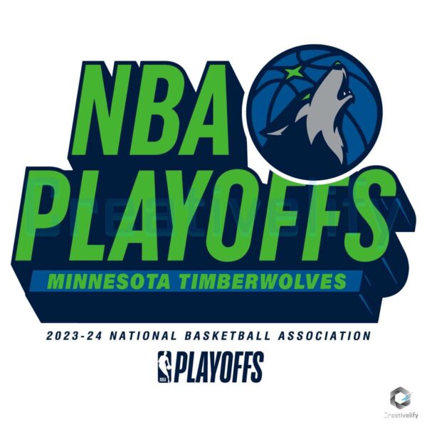 NBA Playoffs 2024 Minnesota Timberwolves SVG