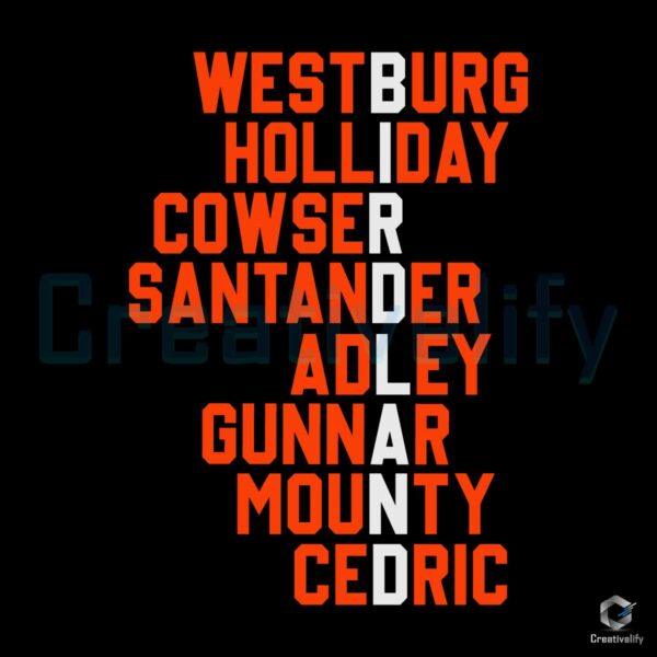 Westburg Holliday Cowser Baltimore Players SVG