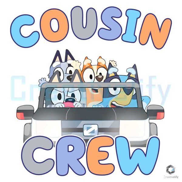 Cousin Crew Bluey Friends Cartoon PNG