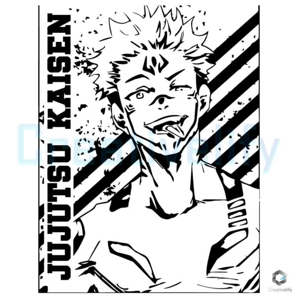Anime Sukuna Jujutsu Kaisen Character SVG