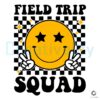 Field Trip Squad Smiley Face Checkered SVG