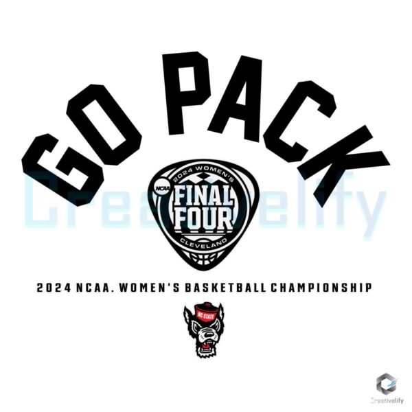 Go Pack 2024 NCAA Womens Basketball SVG