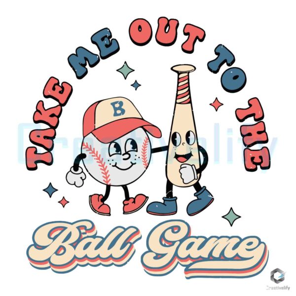Take Me Out To The Ball Game Baseball SVG