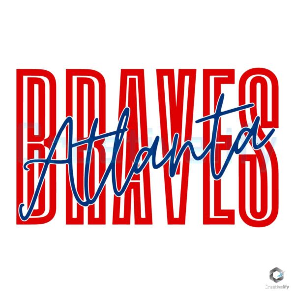 Atlanta Braves Baseball Team SVG File