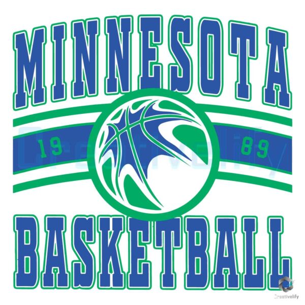 Minnesota Basketball 1989 Vintage SVG File