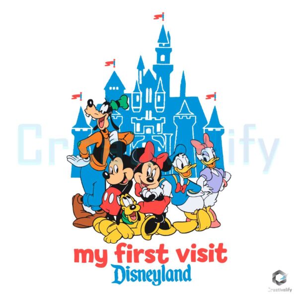 My First Visit Disneyland SVG File Desgin