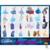 50 Files Cinderella Clipart PNG Bundle