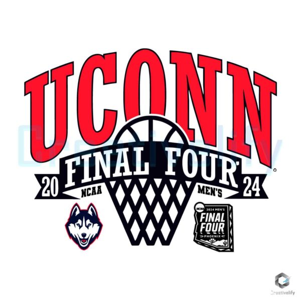 UConn Huskies Basketball Final Four 2024 SVG