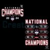 UConn Basketball National Champions 2024 SVG