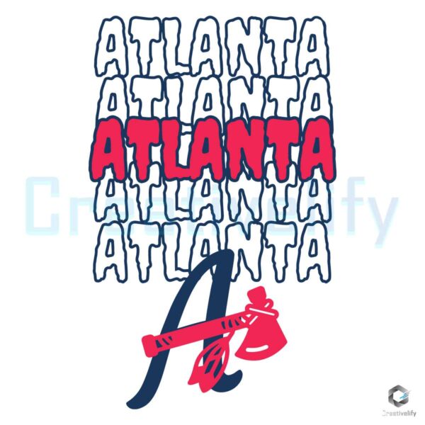 Atlanta Braves Baseball Team Logo SVG