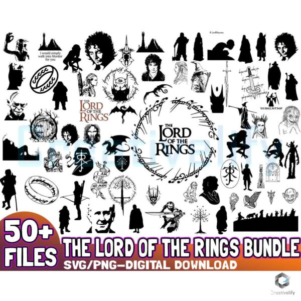50 Files The Lord of the Rings SVG Bundle