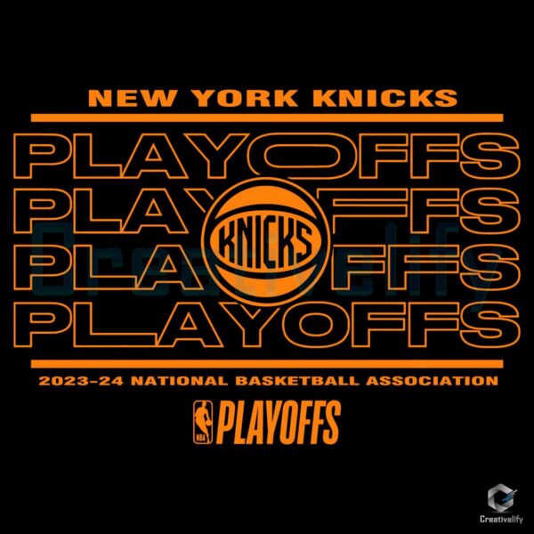 New York Knicks 2024 NBA Playoffs SVG File