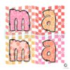 Mama Floral MomCheckered SVG File Design