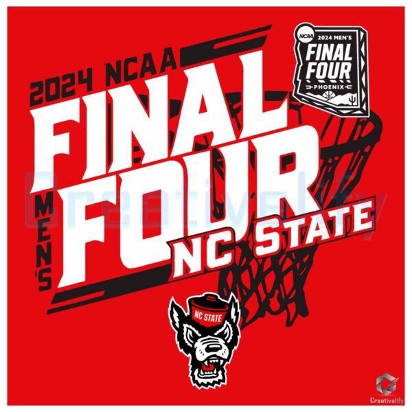 NCAA Mens Final Four State Wolfpack 2024 SVG