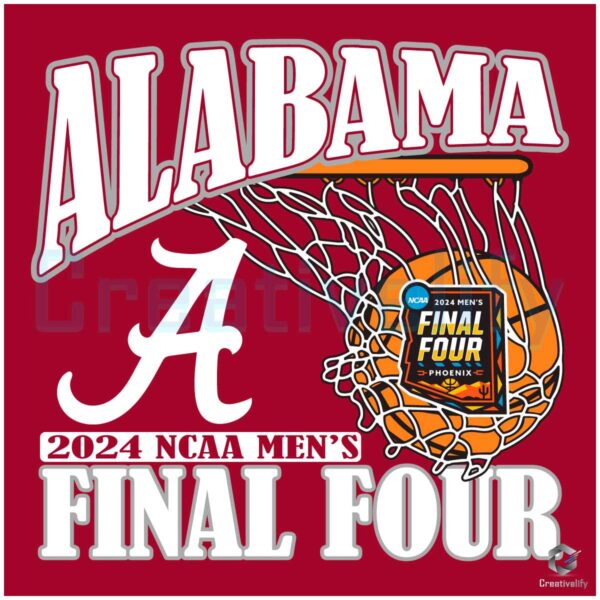 Alabama Final Four 2024 NCAA Mens Basketball SVG