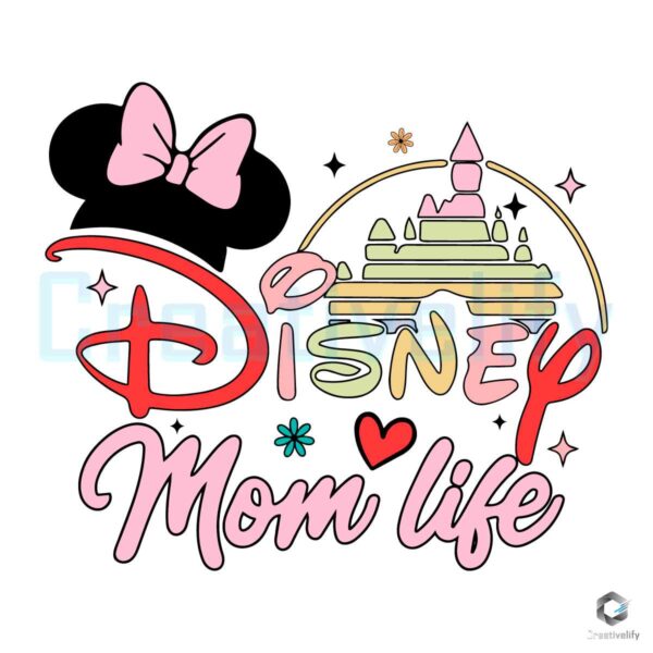 Disney Minnie Mom Life Castle SVG File