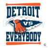 Detroit Vs Everybody Baseball Team SVG