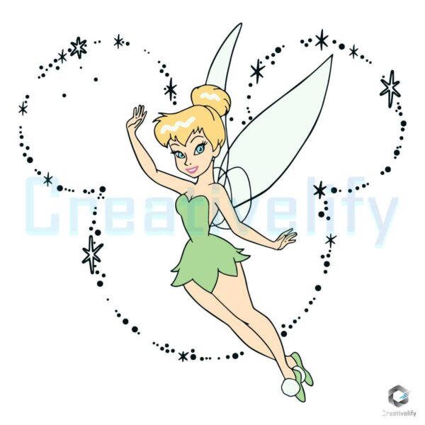 Disney Tinker Bell Mickey Ear SVG File Design
