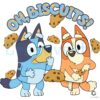 Oh Biscuits Bluey Bingo Cartoon PNG File