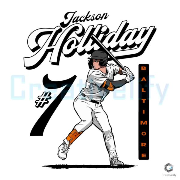 Jackson Holliday Baltimore Baseball Player SVG