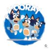 Hooray Bluey Dog Cartoon Character PNG File