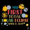 First Total Solar Eclipse 2024 PNG File