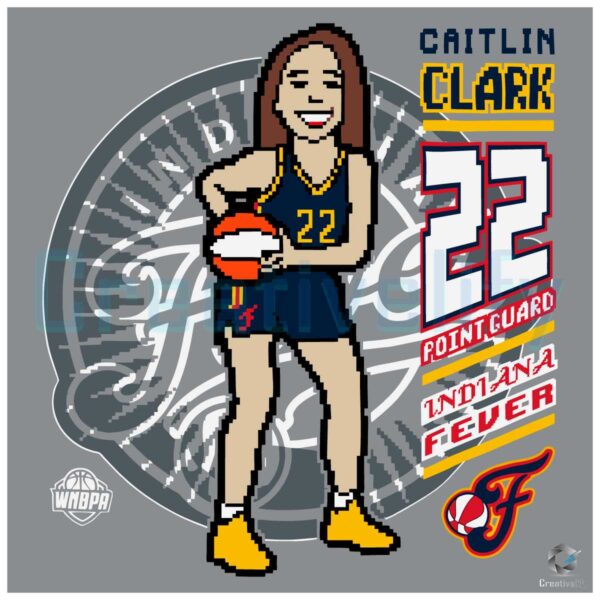 Caitlin Clark 22 Point Guard Indiana Fever SVG