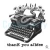 Thank You Aimee The Tortured Poets SVG File