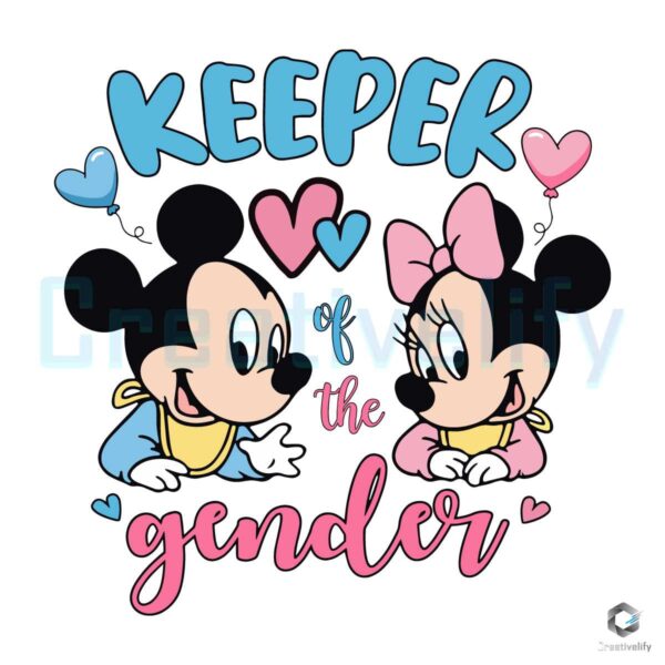 Keeper Of The Gender Mickey Minnie SVG