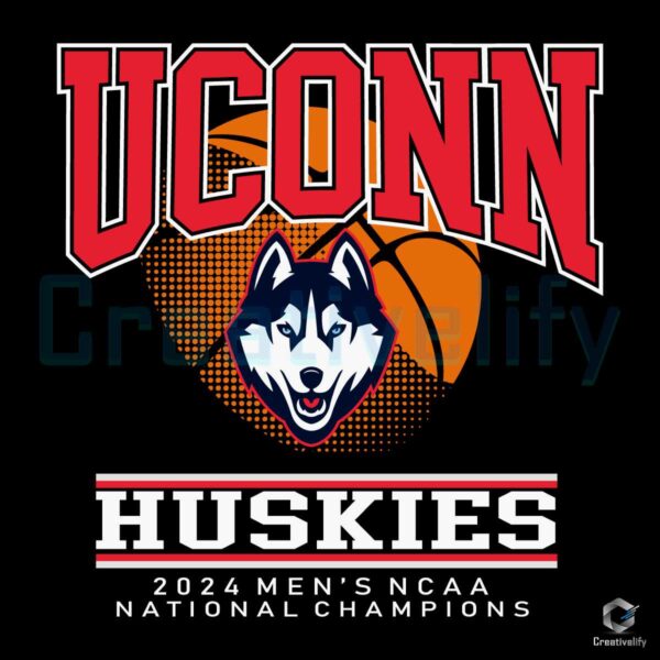 UConn Huskies Mens National Champions SVG
