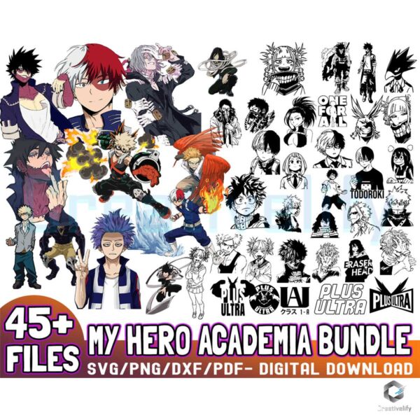 45 Files My Hero Academia Bundle