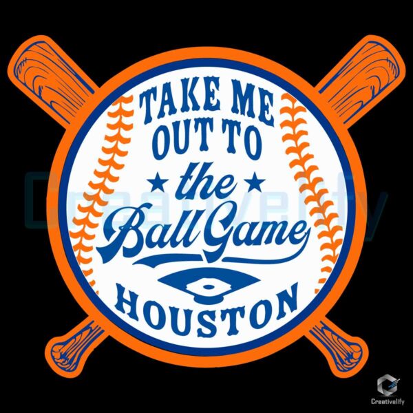 Take Me Out To The Ball Game Astros SVG