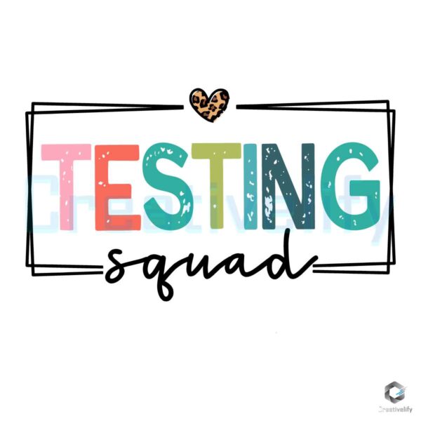 Testing Squad Teacher Game Day SVG File