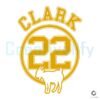 Clark Goat 22 Caitlin Iowa Basketball SVG File