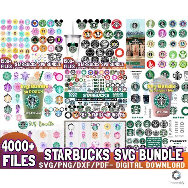 4000 Files Starbucks Svg Bundle