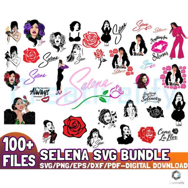 100 Files Selena Gomez SVG Bundle
