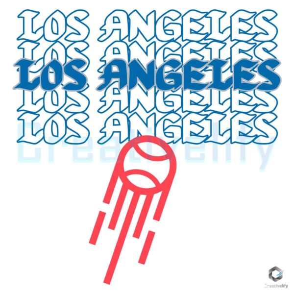 Los Angeles Dodgers Baseball Team SVG